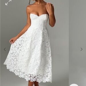 Babyboo midi white dress